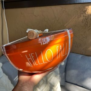 Rae Dunn Hello Fall Bowl with spatula